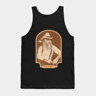 Leon Russell Sepia Tribute Tank Top